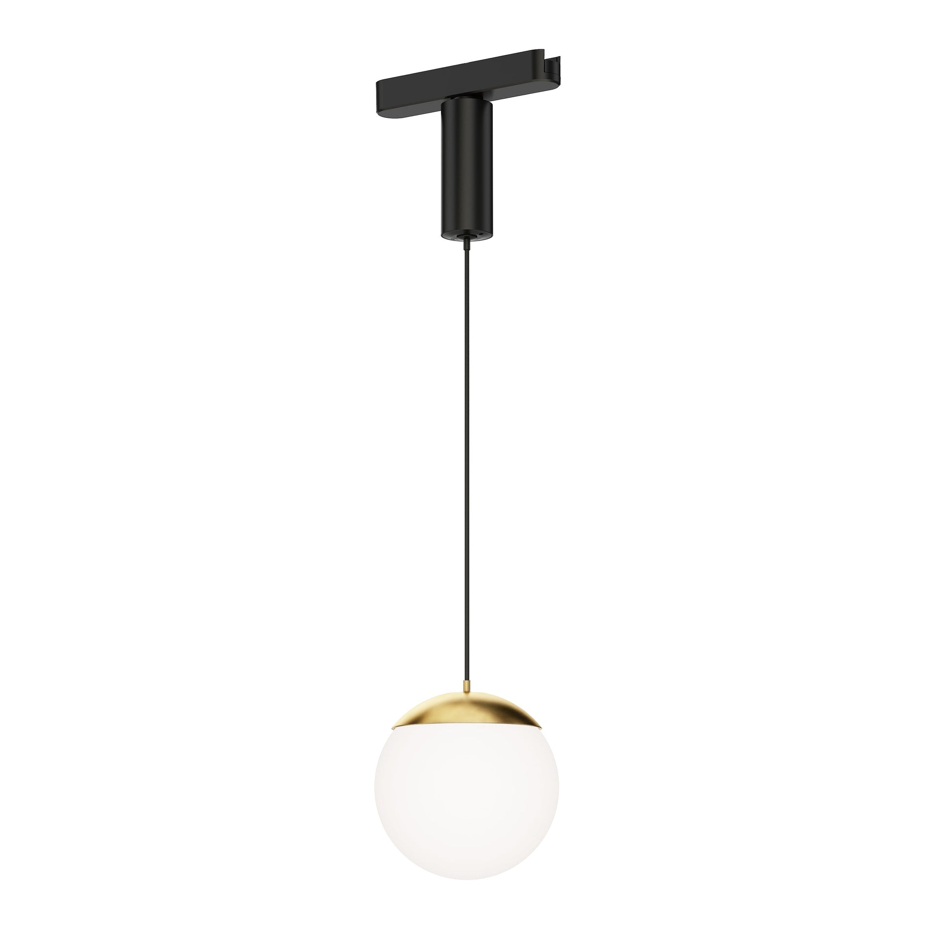 Continuum 4.75 Inch Track Light – White/Natural Aged Brass – ETL31013-WTNAB