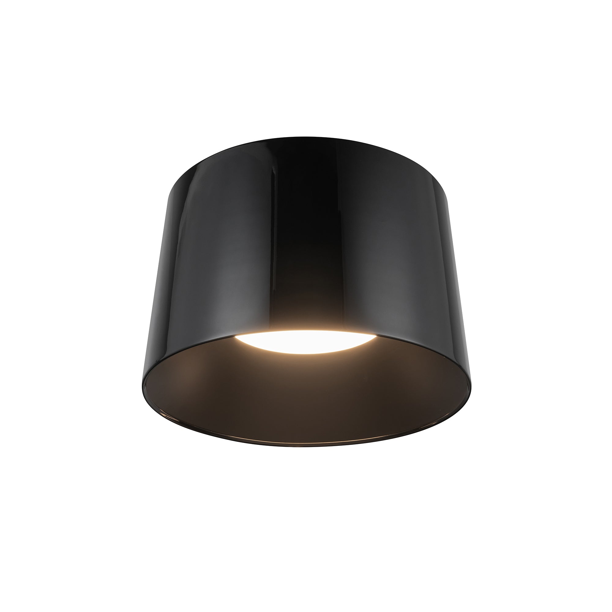 Etta 13-in Jet Black LED Flush Mount