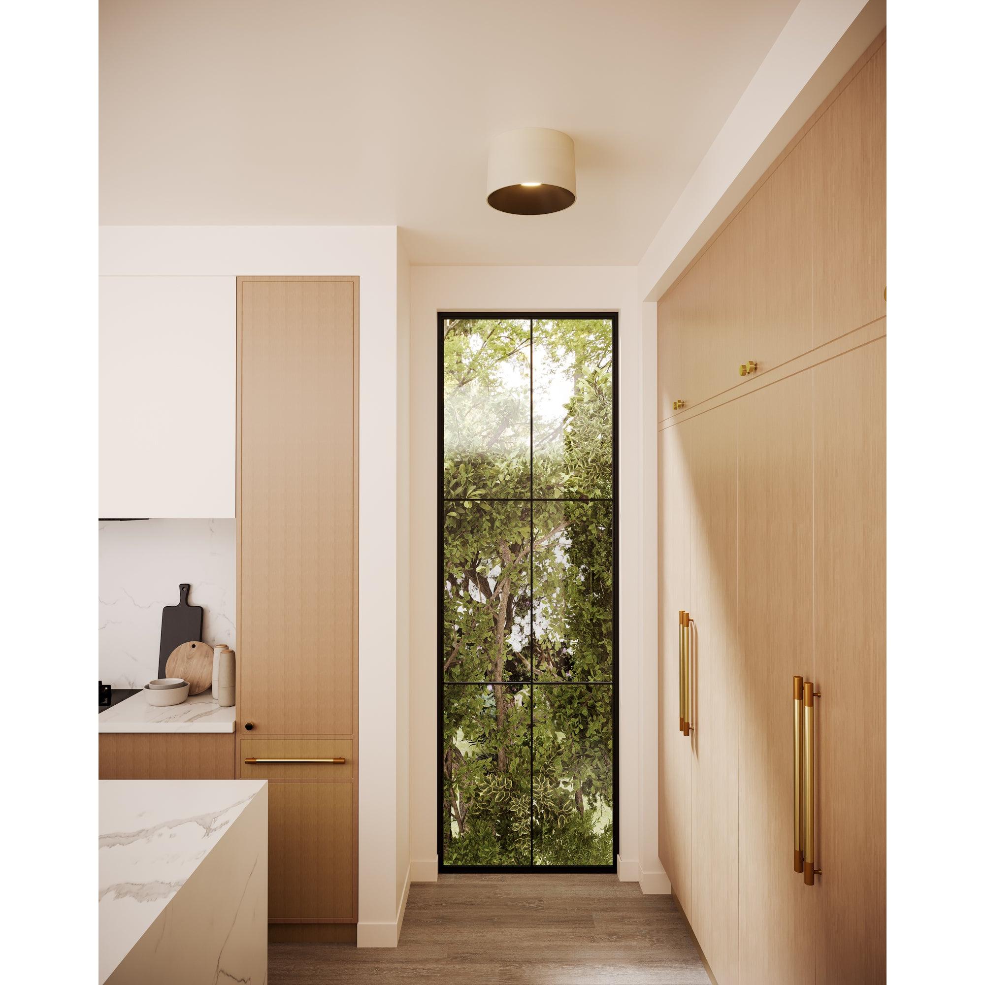 Etta 13-in Pearl White LED Flush Mount