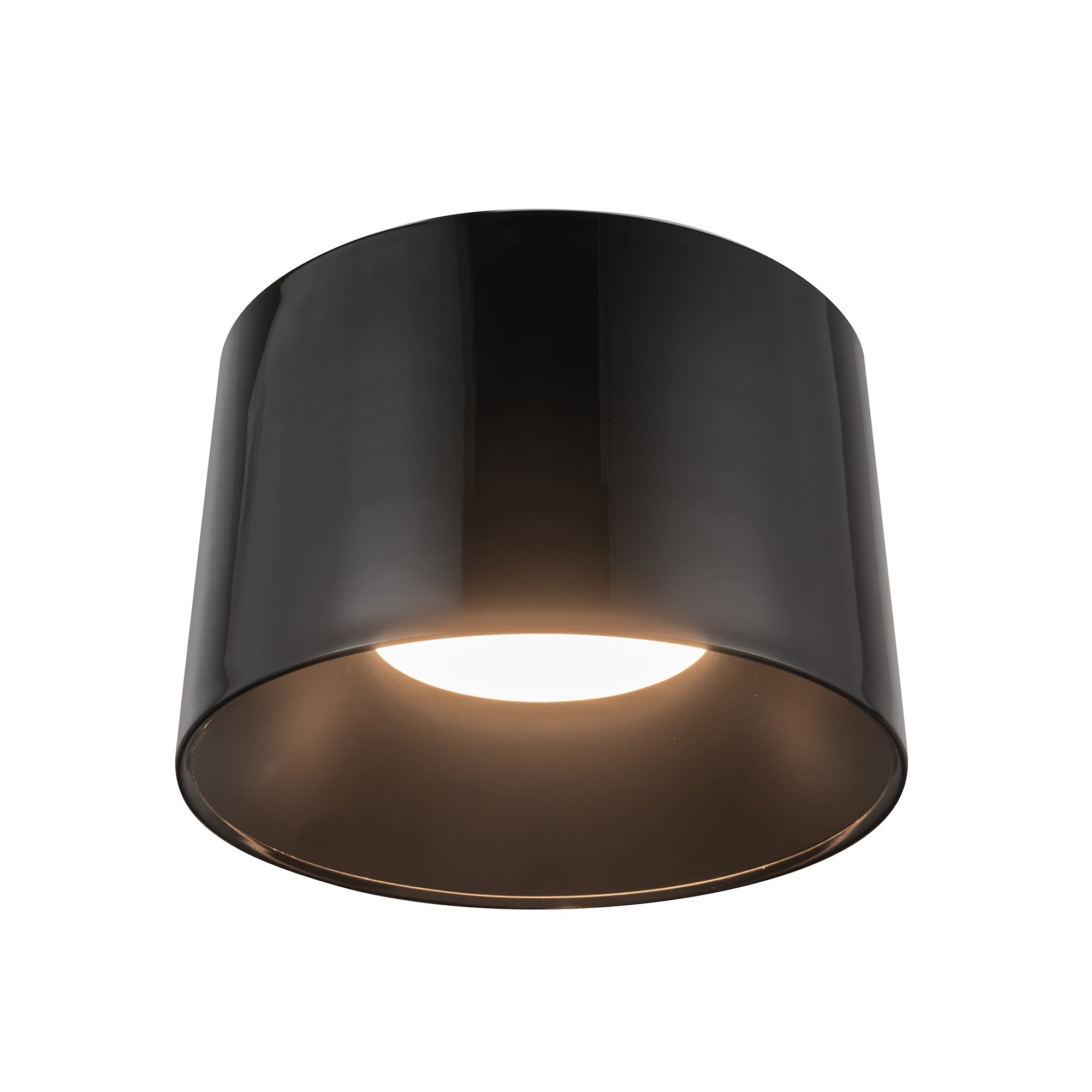 Etta 19-in Jet Black LED Flush Mount