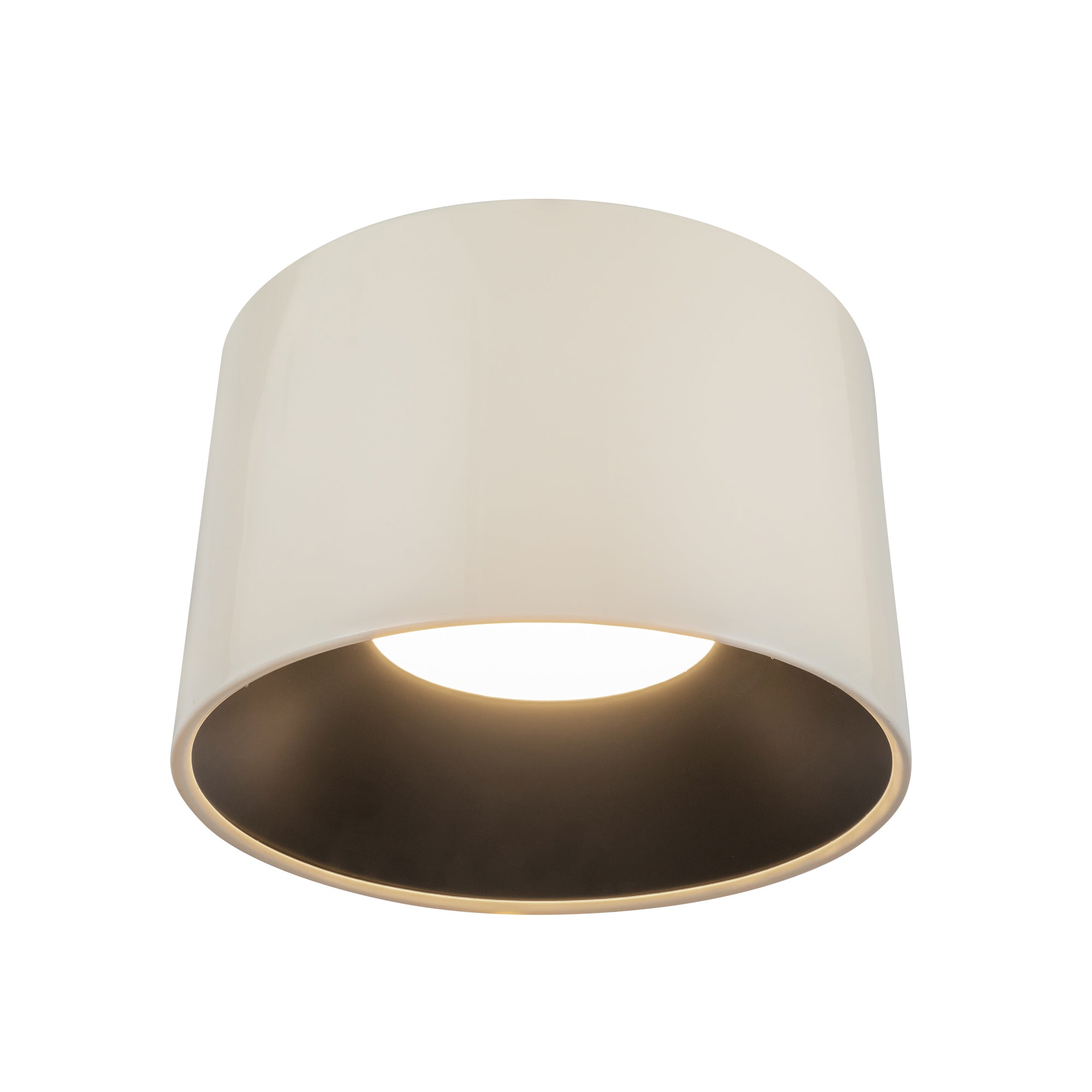 Etta 19-in Pearl White LED Flush Mount