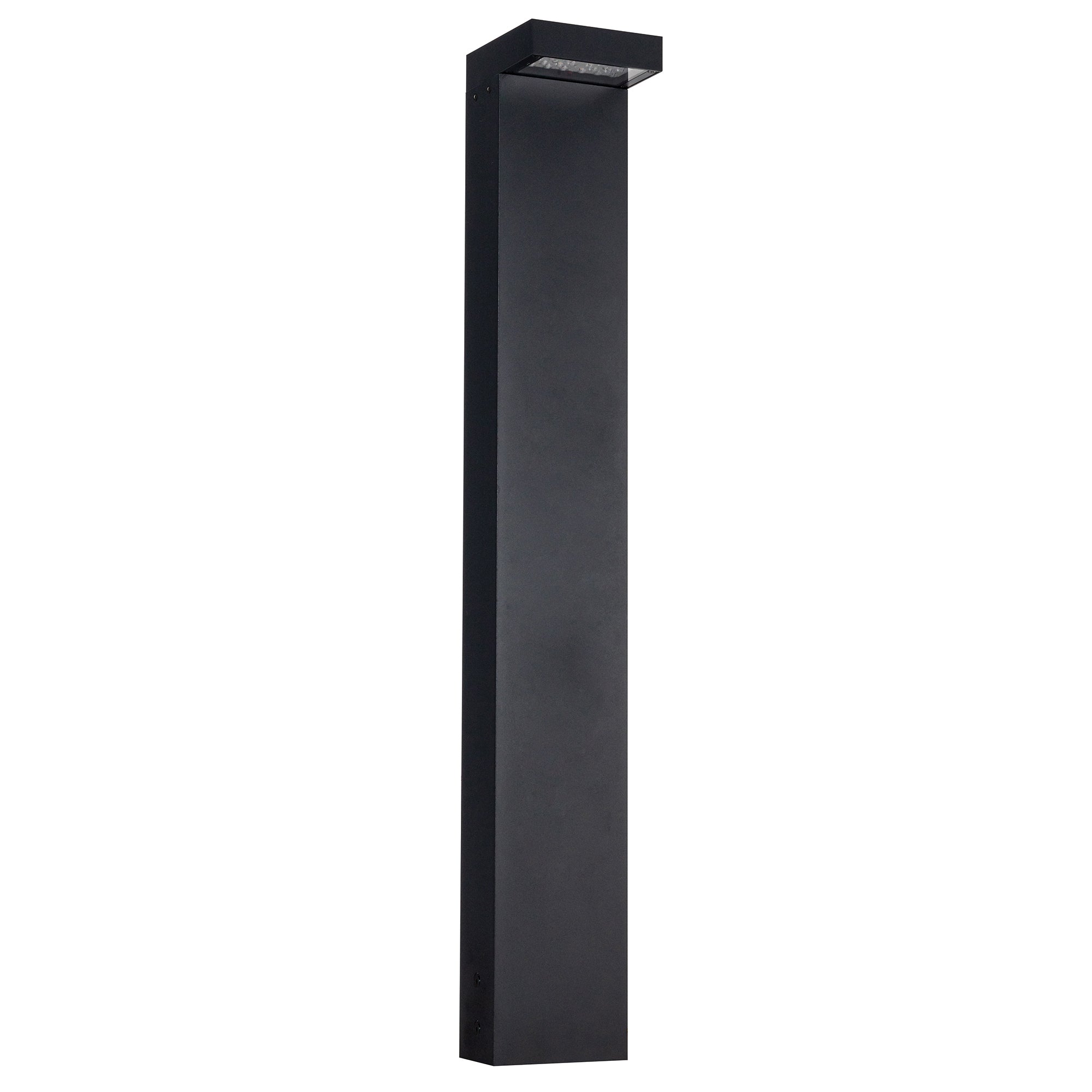 Evans 36-in Black LED Exterior Bollard