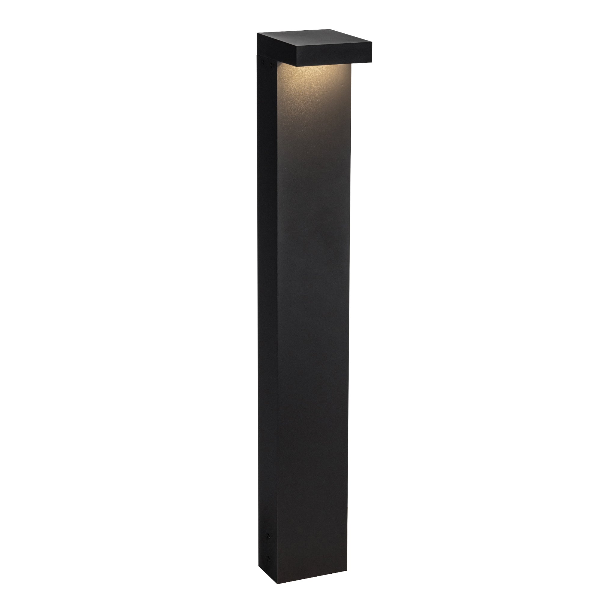 Evans 36-in Black LED Exterior Bollard