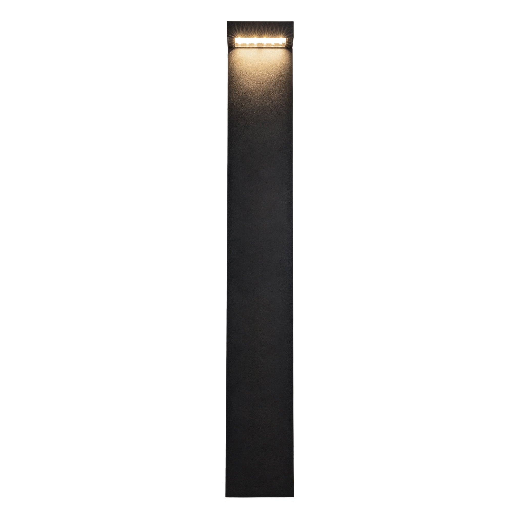Evans 36-in Black LED Exterior Bollard