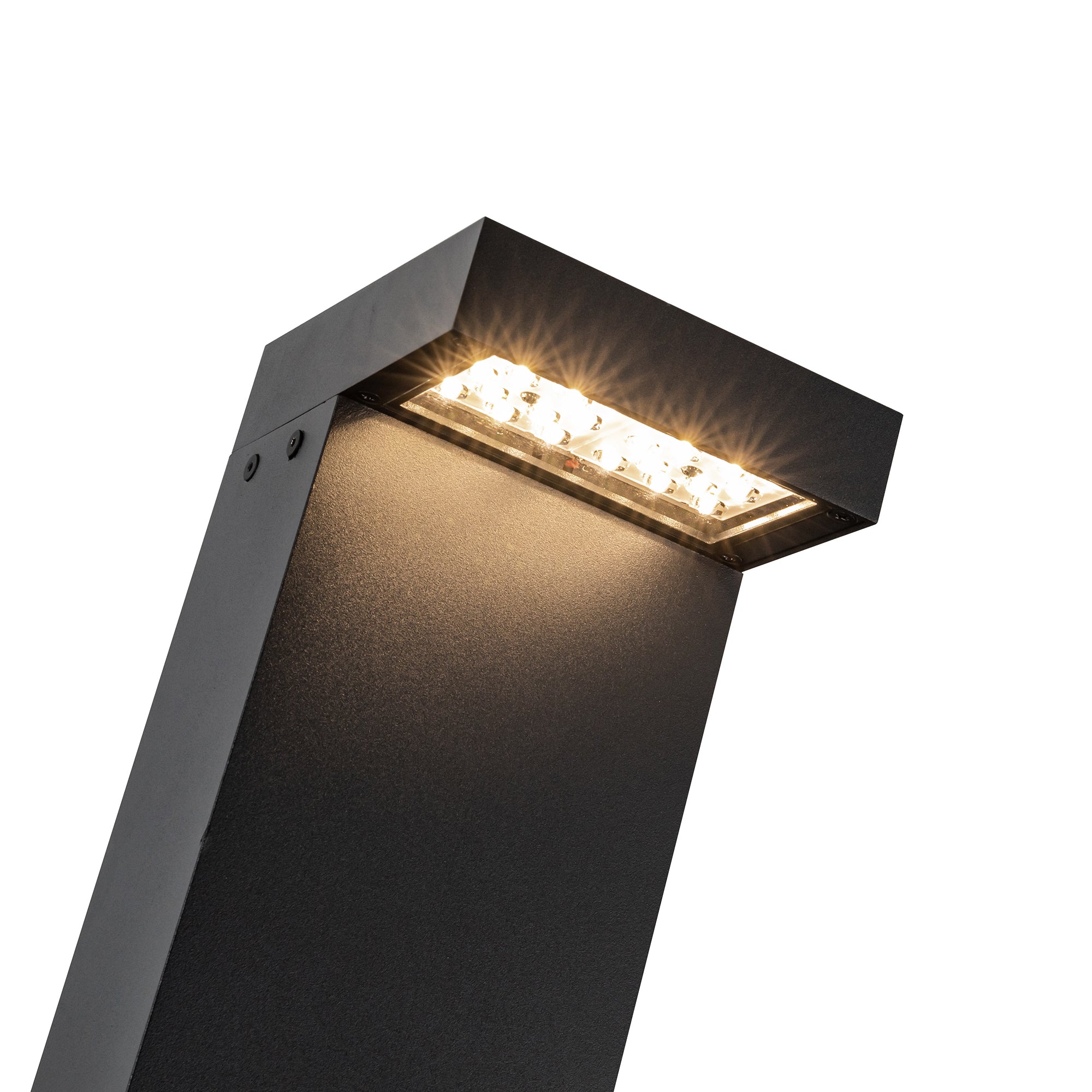 Evans 36-in Black LED Exterior Bollard