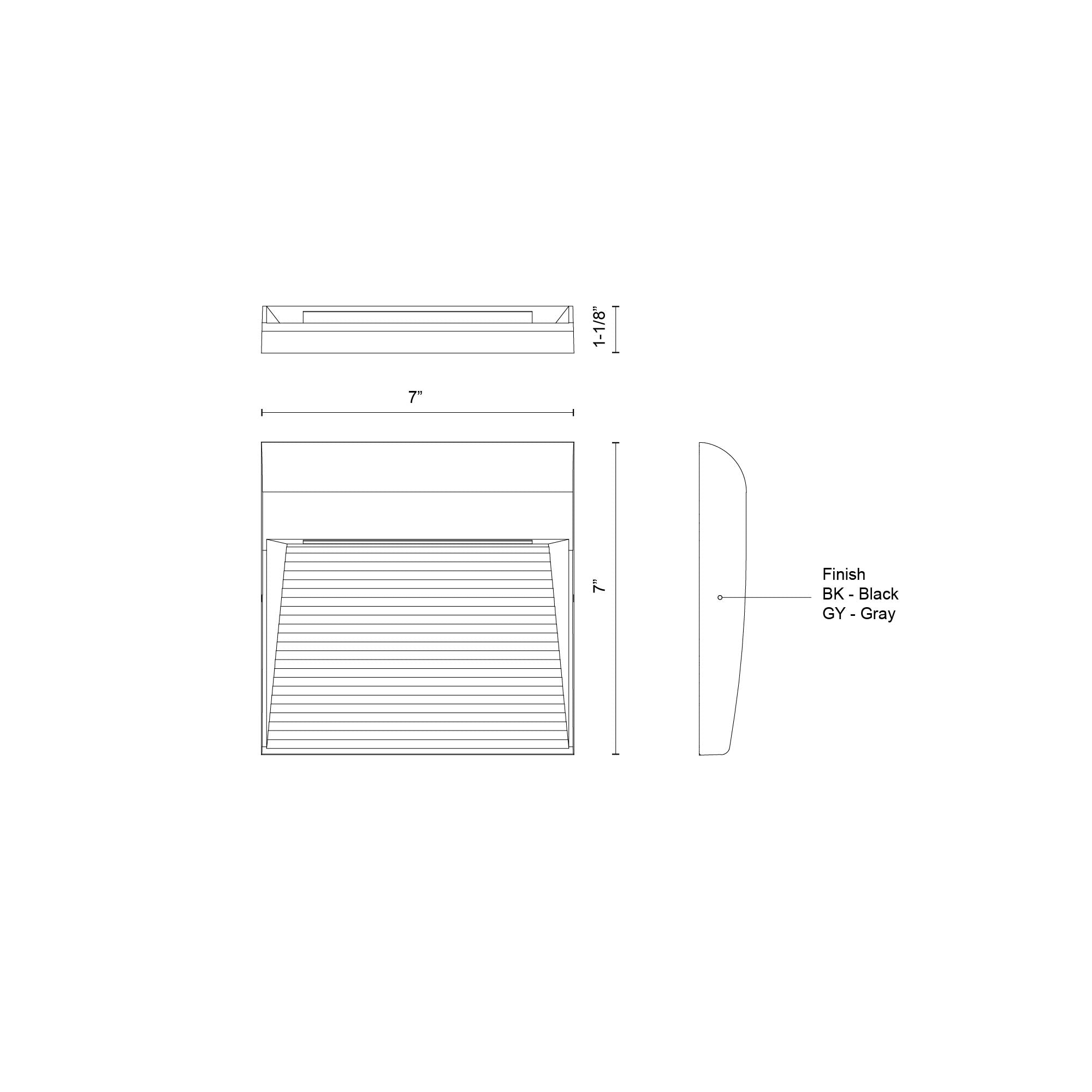 Casa 7-in Black LED Exterior Wall Sconce