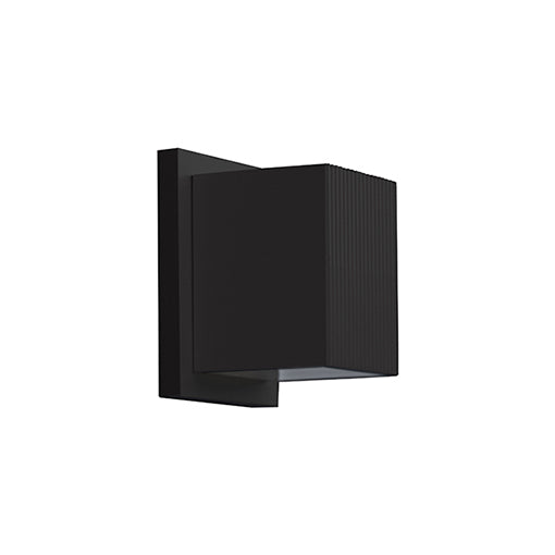 Mavis 5-in Black LED Exterior Wall Sconce