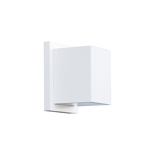 Mavis 5-in White LED Exterior Wall Sconce