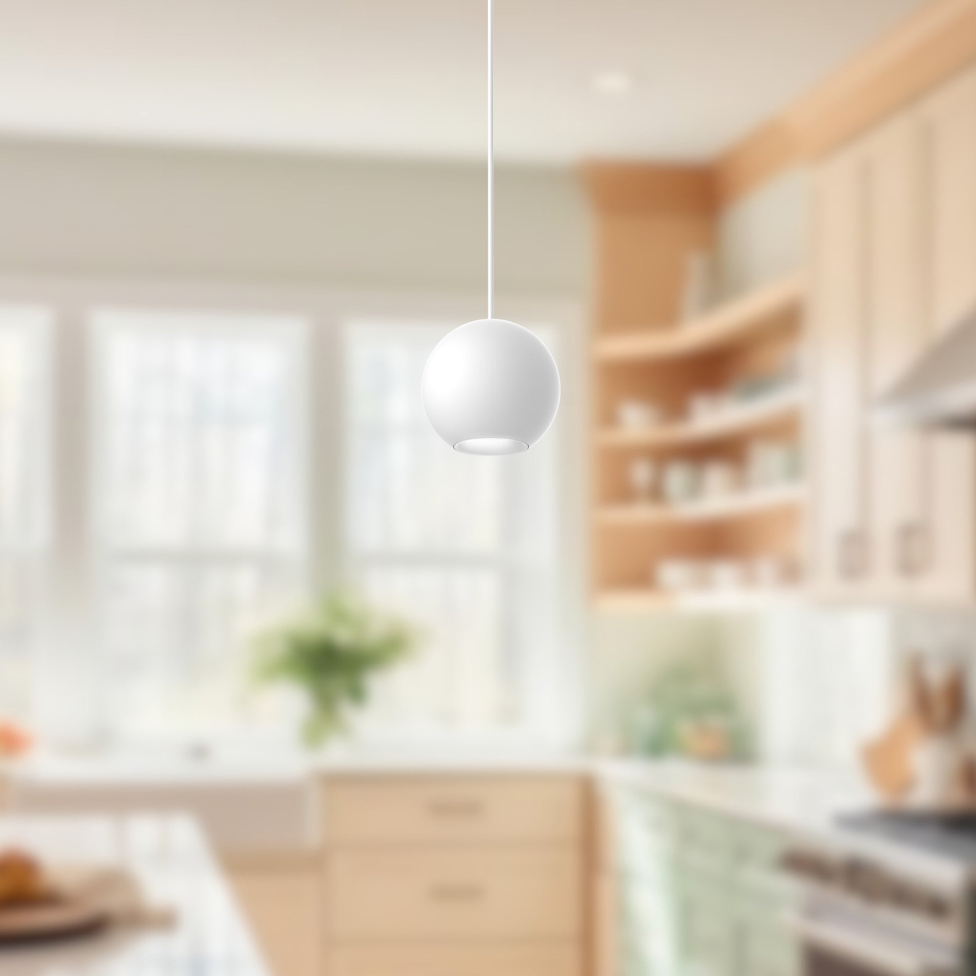 Exo 2-in White LED Pendant