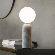 Emma ta Table Lamp - Designer Contardi Studio - White Calacatta Marble