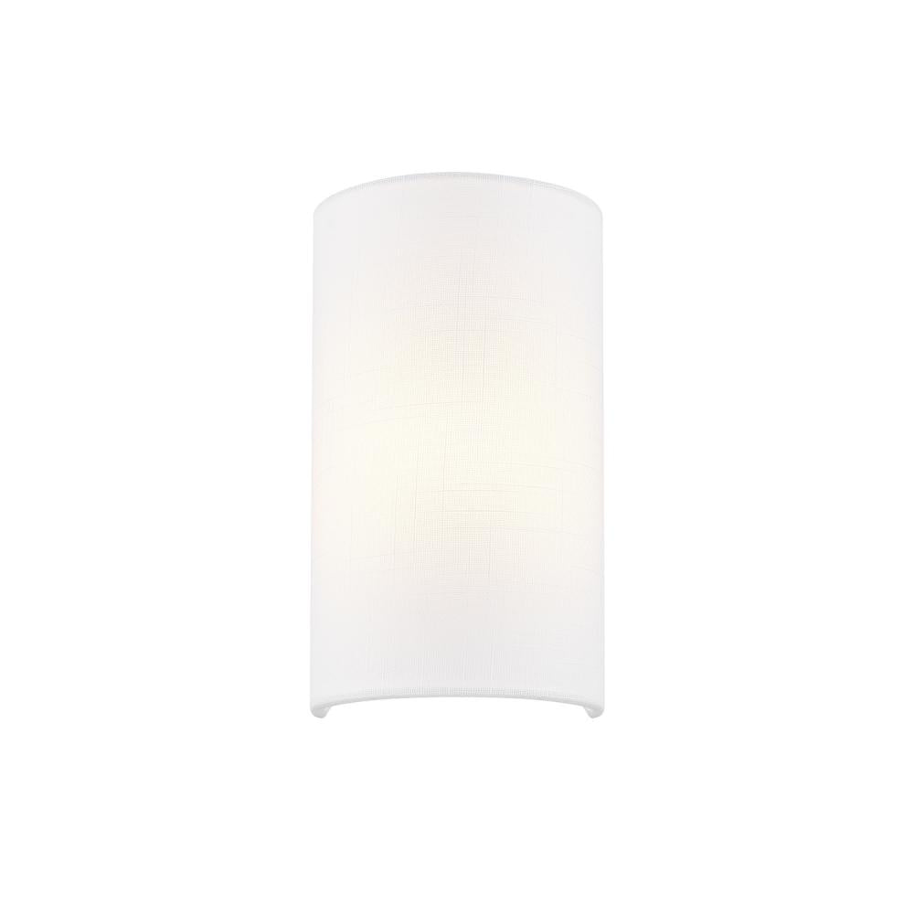ADA Small Cylinder Fabric Wall Sconce
