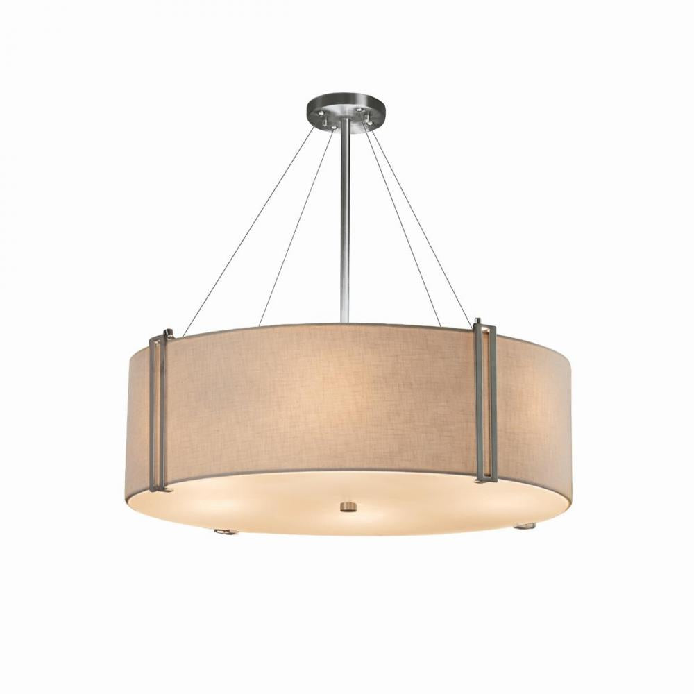 Justice Design Group REVEAL FAMILY FAB-9514-CREM-NCKL Pendant Traditional - Nickel