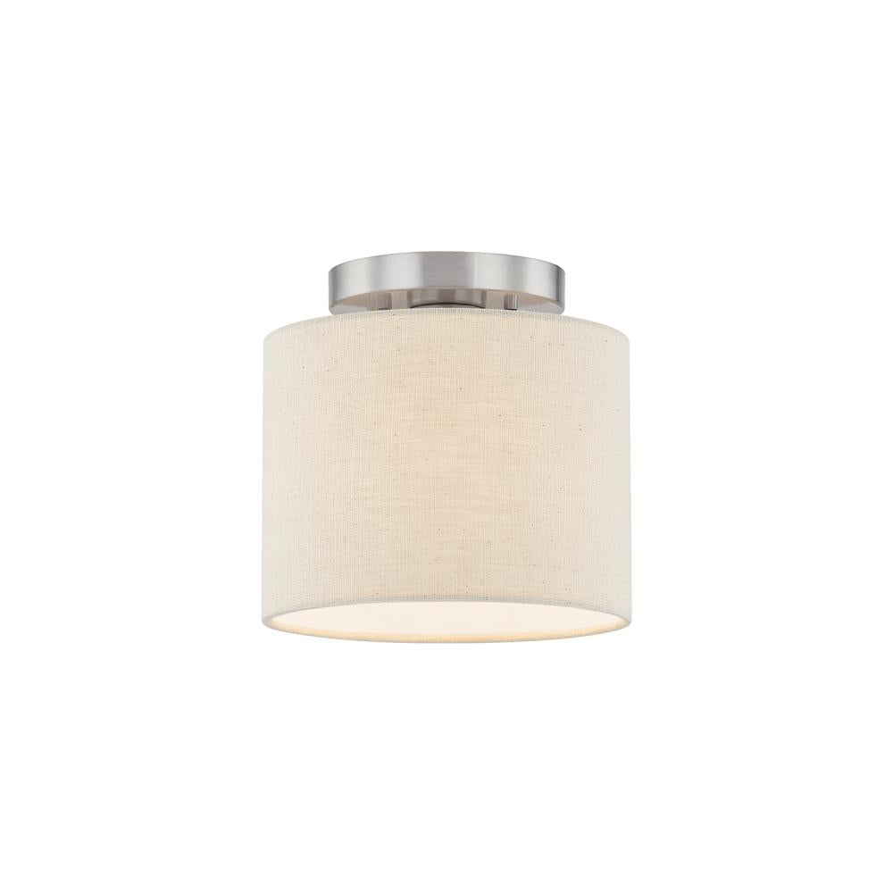 Classic 8" Drum Semi-Flush w/ Open Bottom