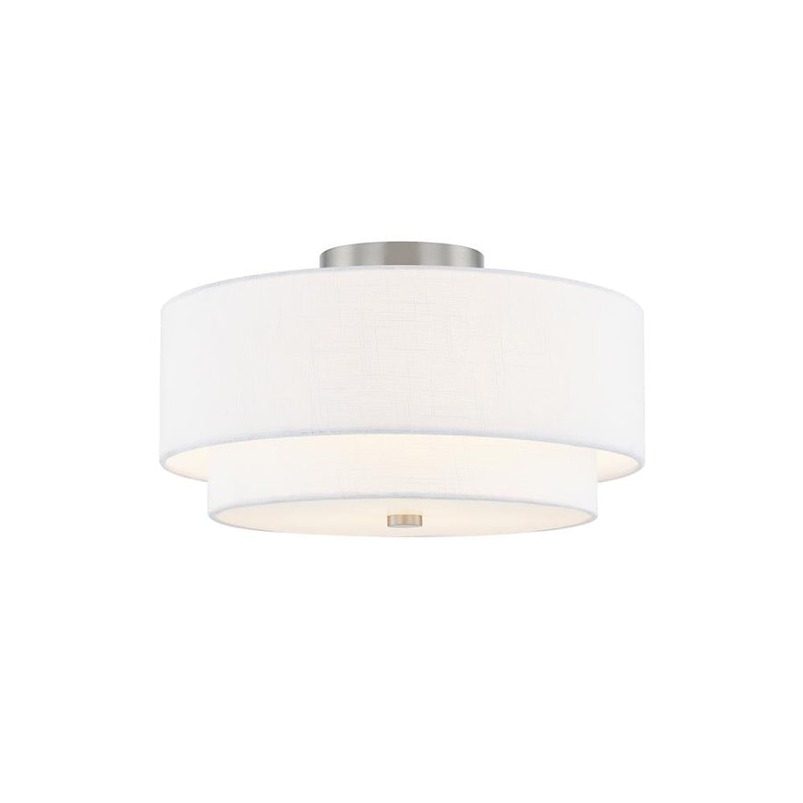 Classic 15" Tiered Drum Semi-Flush