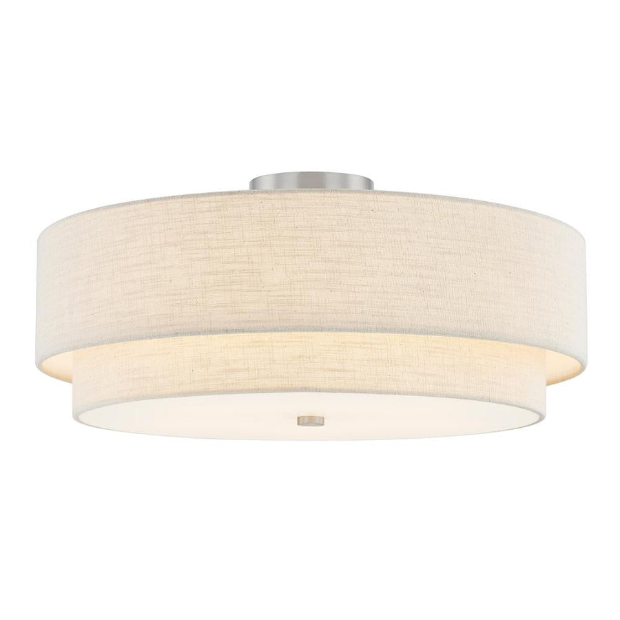 Classic 22" Tiered Drum Semi-Flush