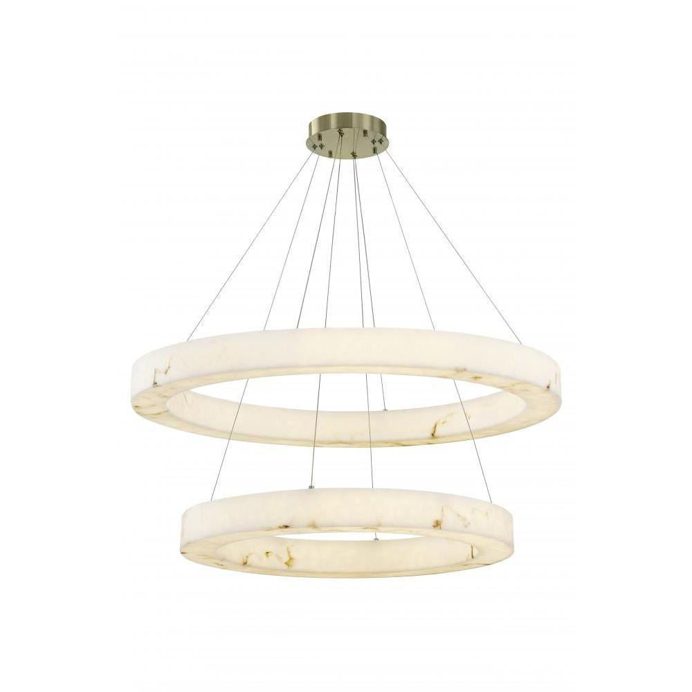 Medley 42" LED Two-Tier Ring Pendant light
