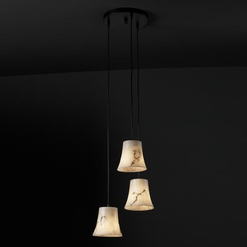 Justice Design Group PENDANTS FAL-8818-10-MBLK Pendant Traditional - Black