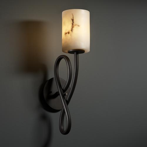 Justice Design Group CAPELLINI FAMILY FAL-8911-10-MBLK Sconce Traditional - Black