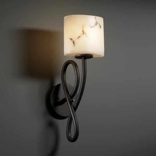 Justice Design Group CAPELLINI FAMILY FAL-8911-30-MBLK Sconce Traditional - Black