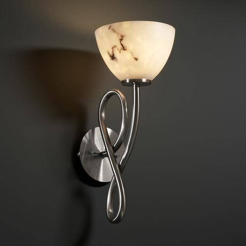 Justice Design Group CAPELLINI FAMILY FAL-8911-30-NCKL Sconce Traditional - Nickel