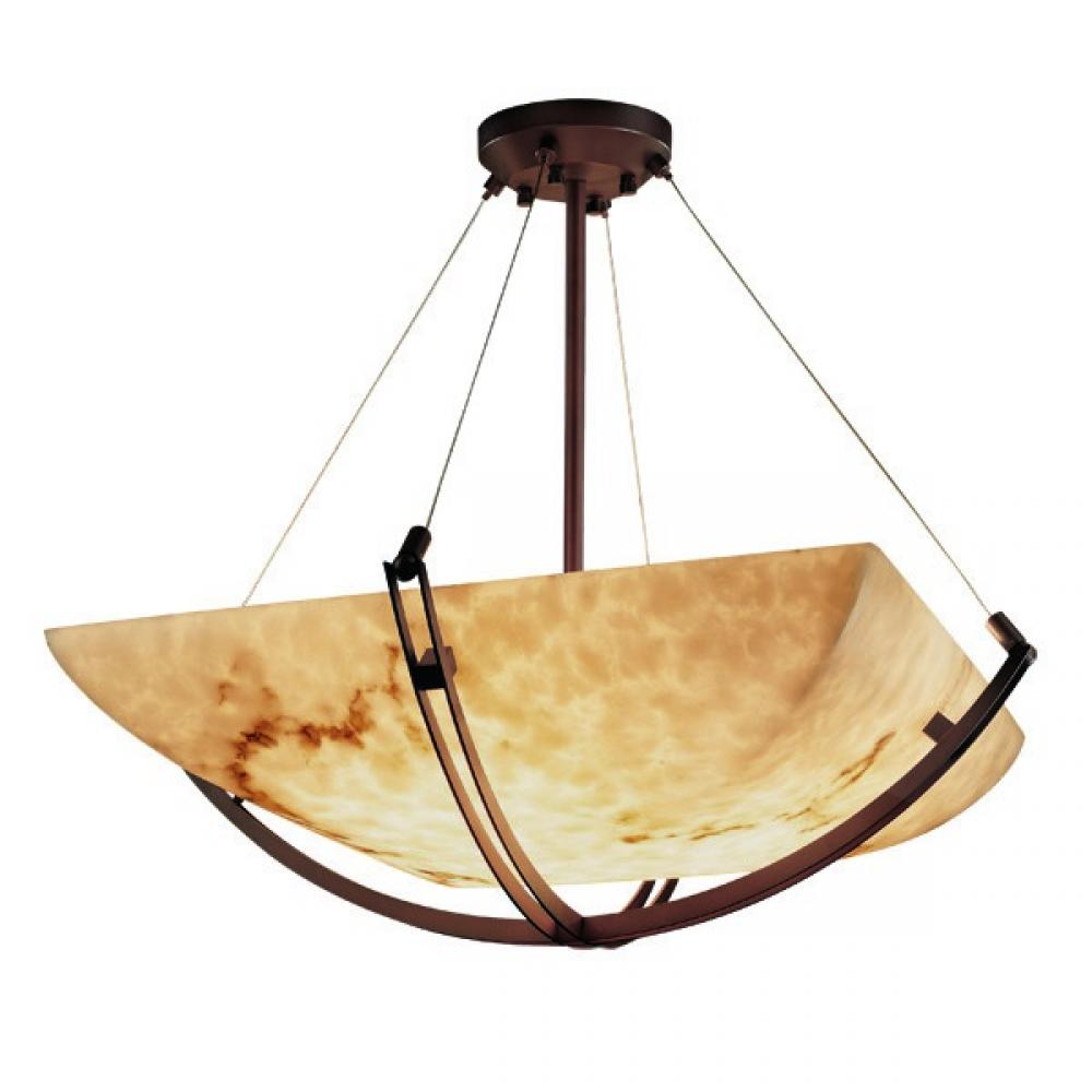 Justice Design Group CROSSBAR FAMILY FAL-9722-25-DBRZ Pendant Traditional - Bronze