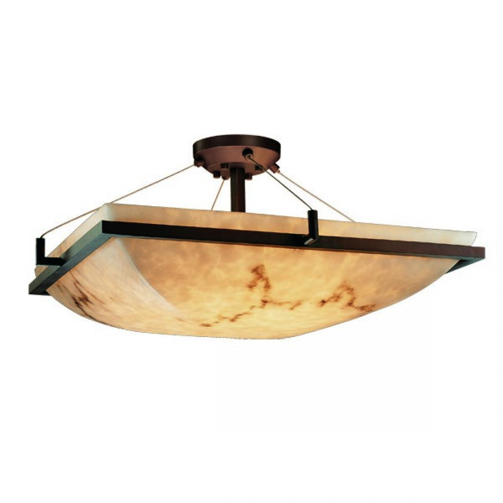 Justice Design Group RING FAMILY FAL-9781-25-DBRZ Semi Flush Mt Traditional - Bronze