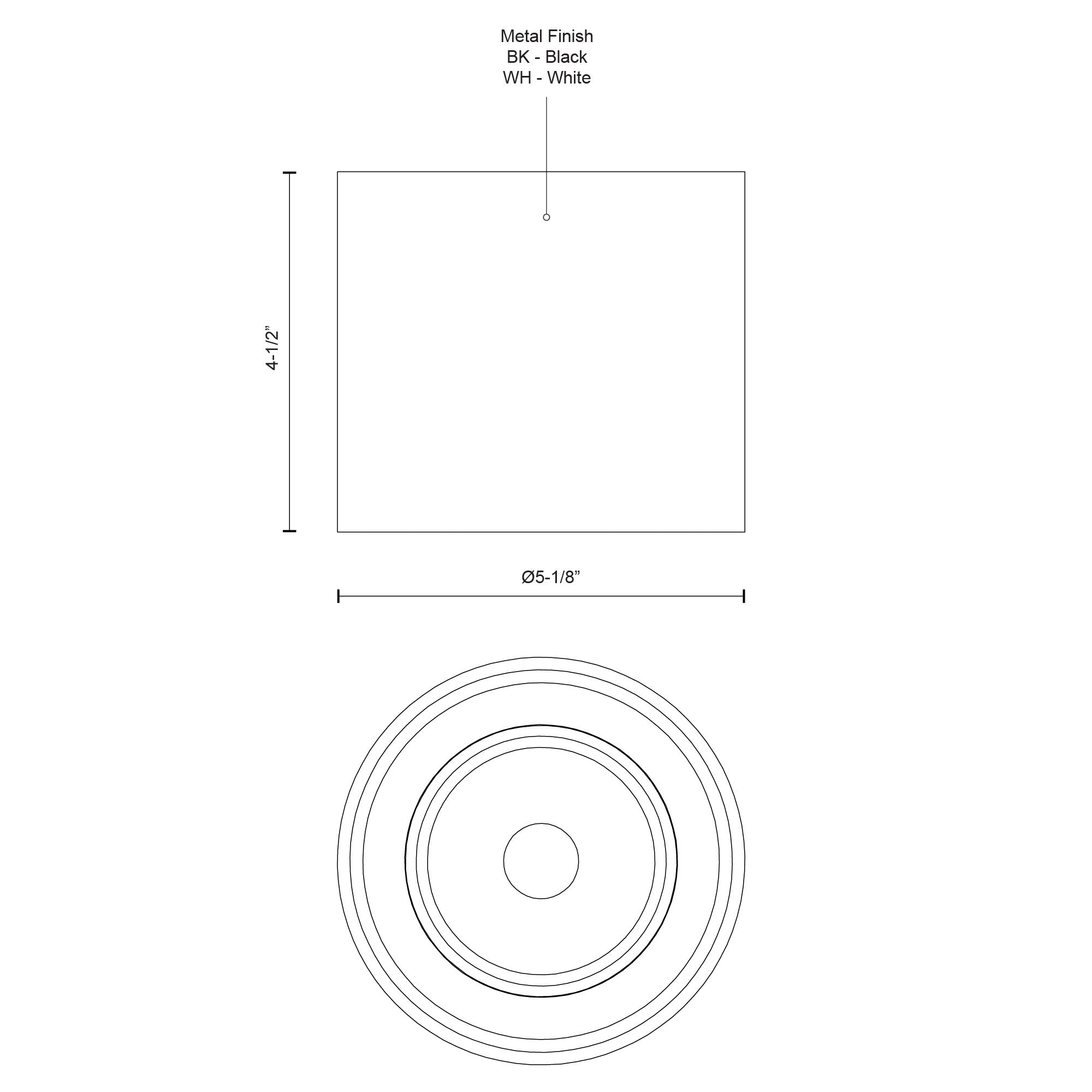 Falco 5-in White LED Flush Mount