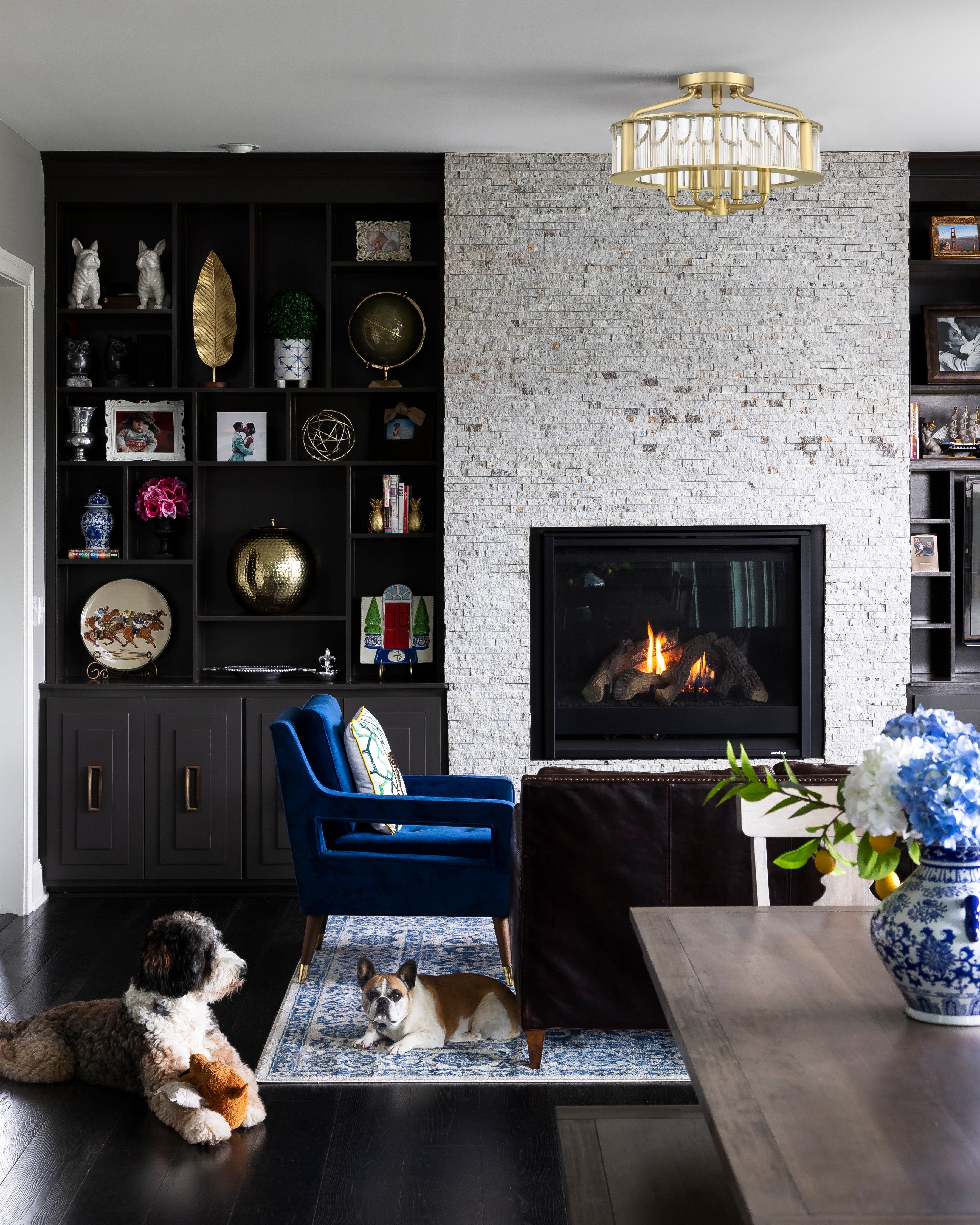 Crystorama Farris FAR-6000-AG – 16.5 Inch – 4 Light – Semi Flush Mount Light – Aged Brass – Dry Rated