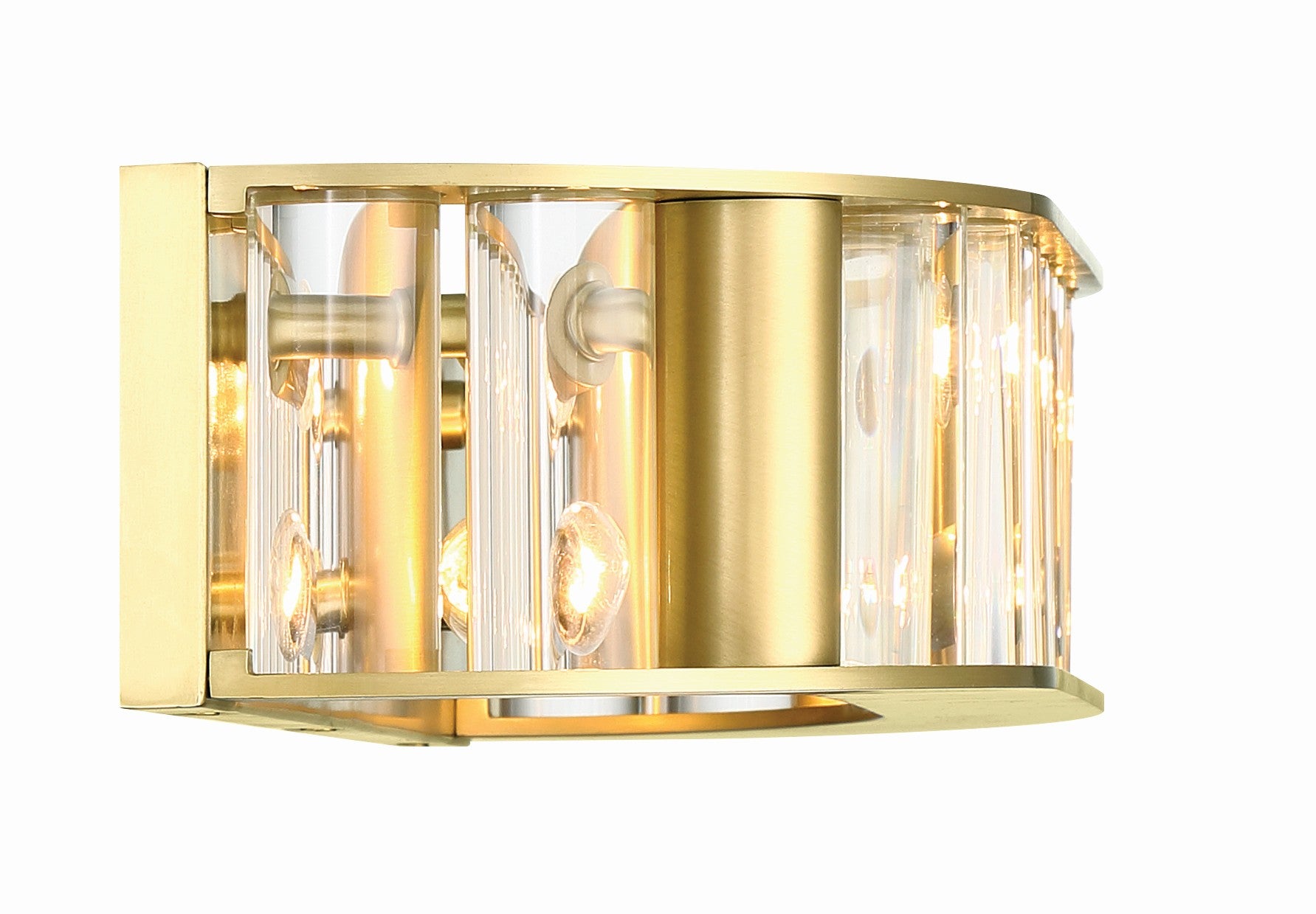 Crystorama Farris FAR-6005-AG – 21.5 Inch – 4 Light – Sconce – Aged Brass – Damp Rated