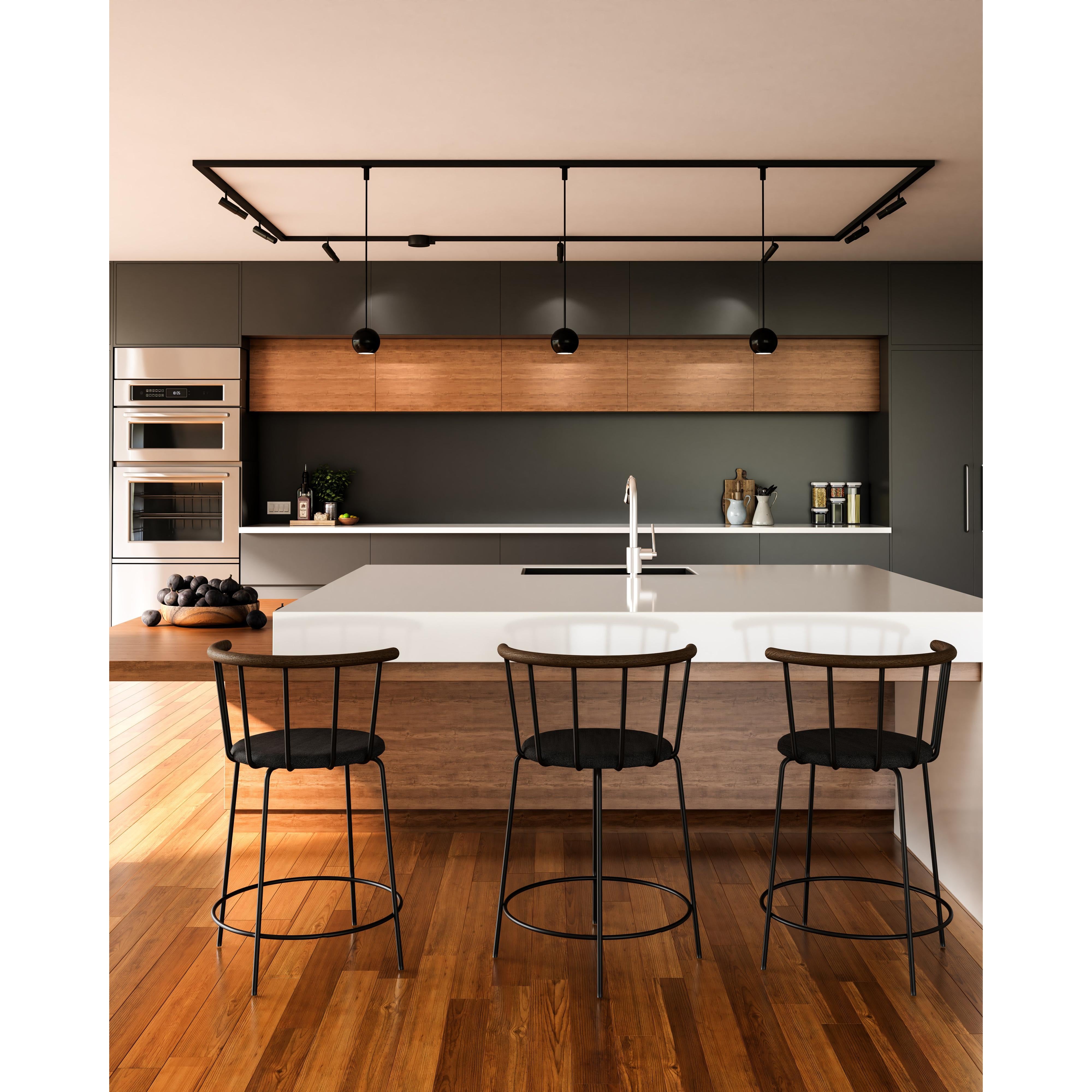 Faria 3-in Black Trilo Track Pendant