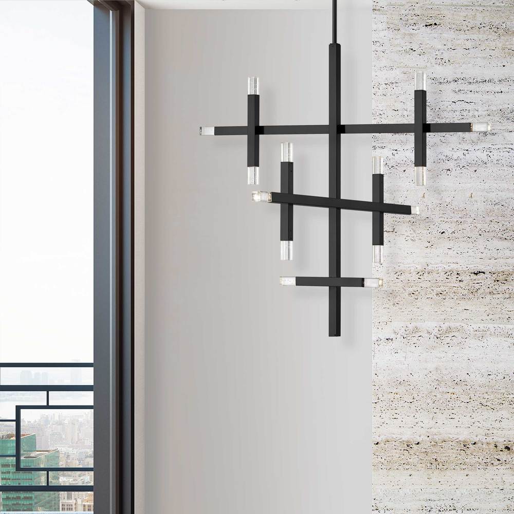 Dainolite FRANCESCA FCS-3656C-MB Chandelier Contemporary - Matte Black