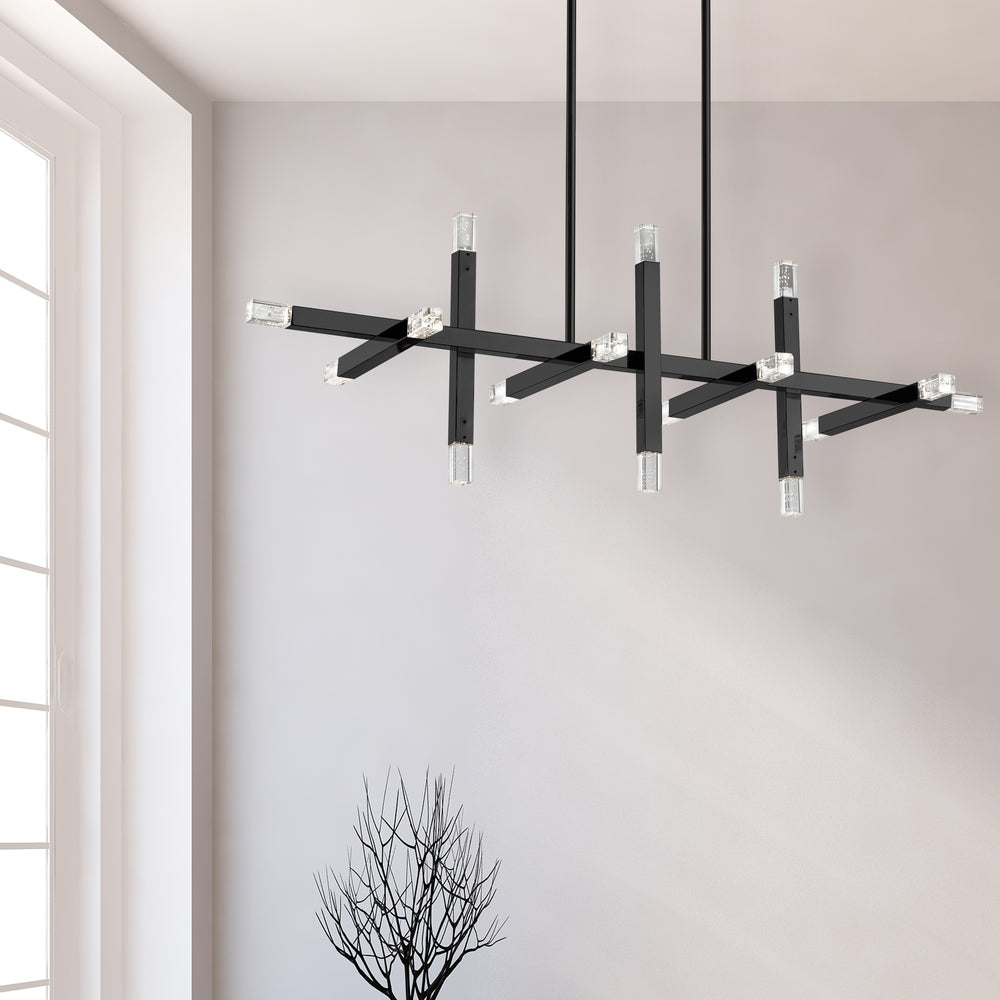 Dainolite FRANCESCA FCS-4064HC-MB Chandelier Contemporary - Matte Black