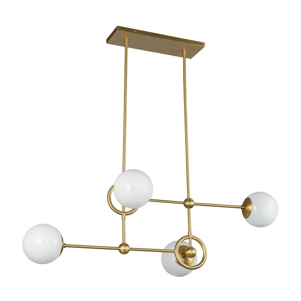 Alora Lighting FIORE CH407342BGGO Chandelier Transitional - Brushed Gold