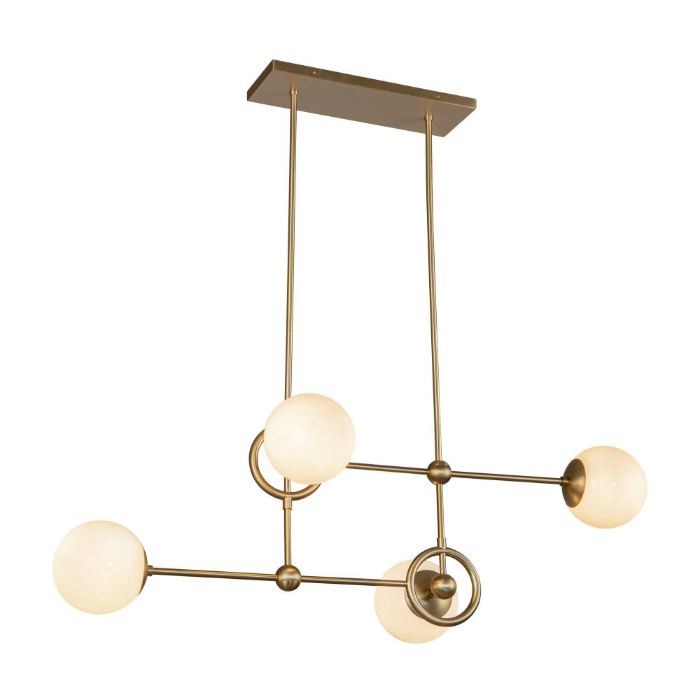 Alora Lighting FIORE CH407342BGGO Chandelier Transitional - Brushed Gold