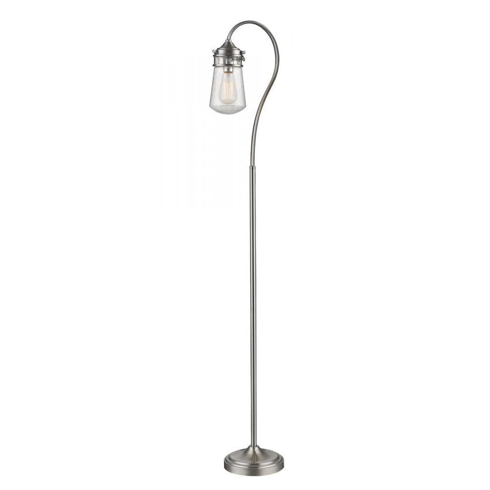 1 Light Floor Lamp-Clear Seedy