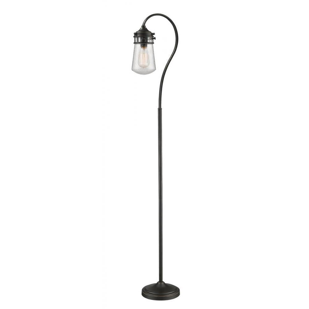 1 Light Floor Lamp-Clear Seedy