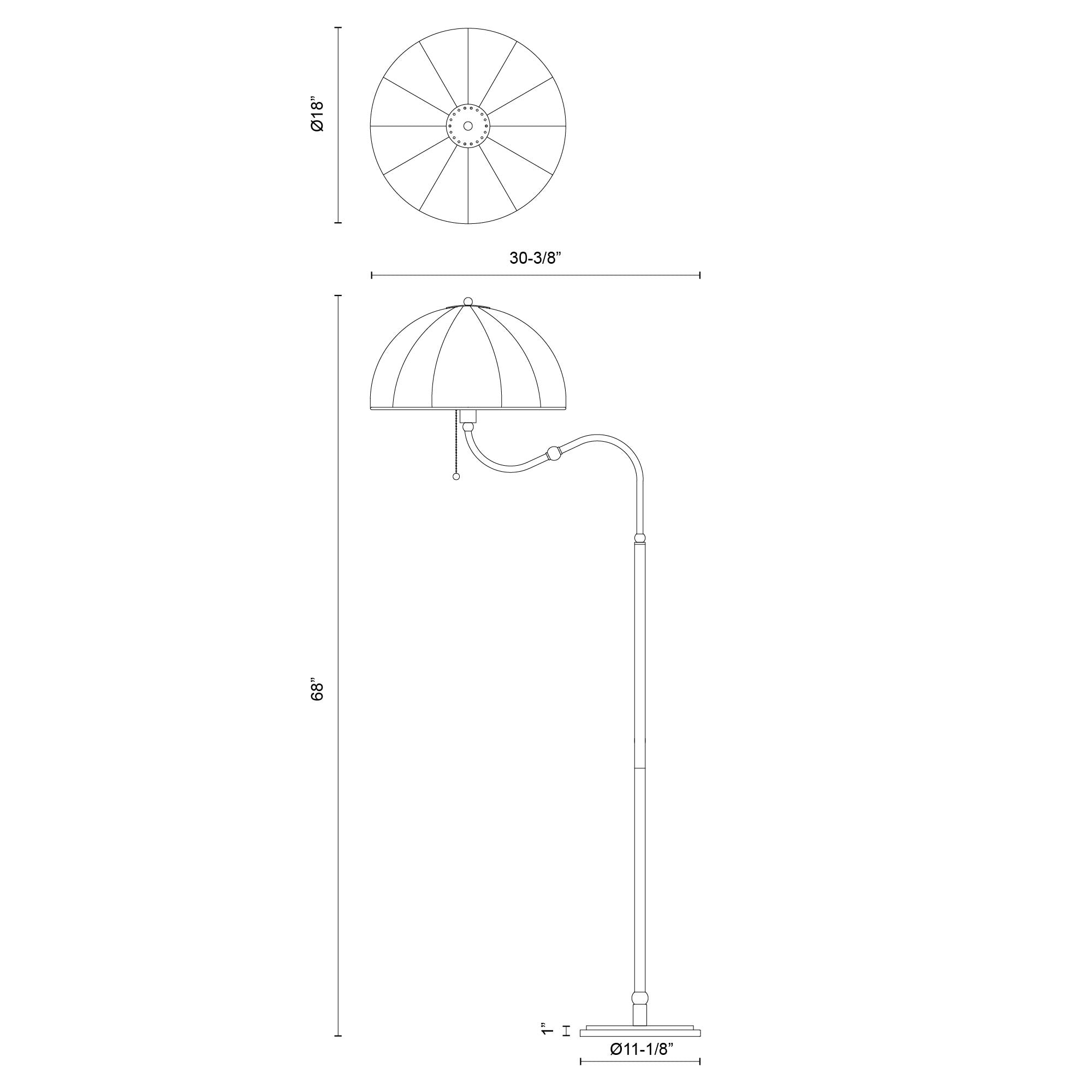 Crosby 68-in Matte Black Socket Floor Lamp
