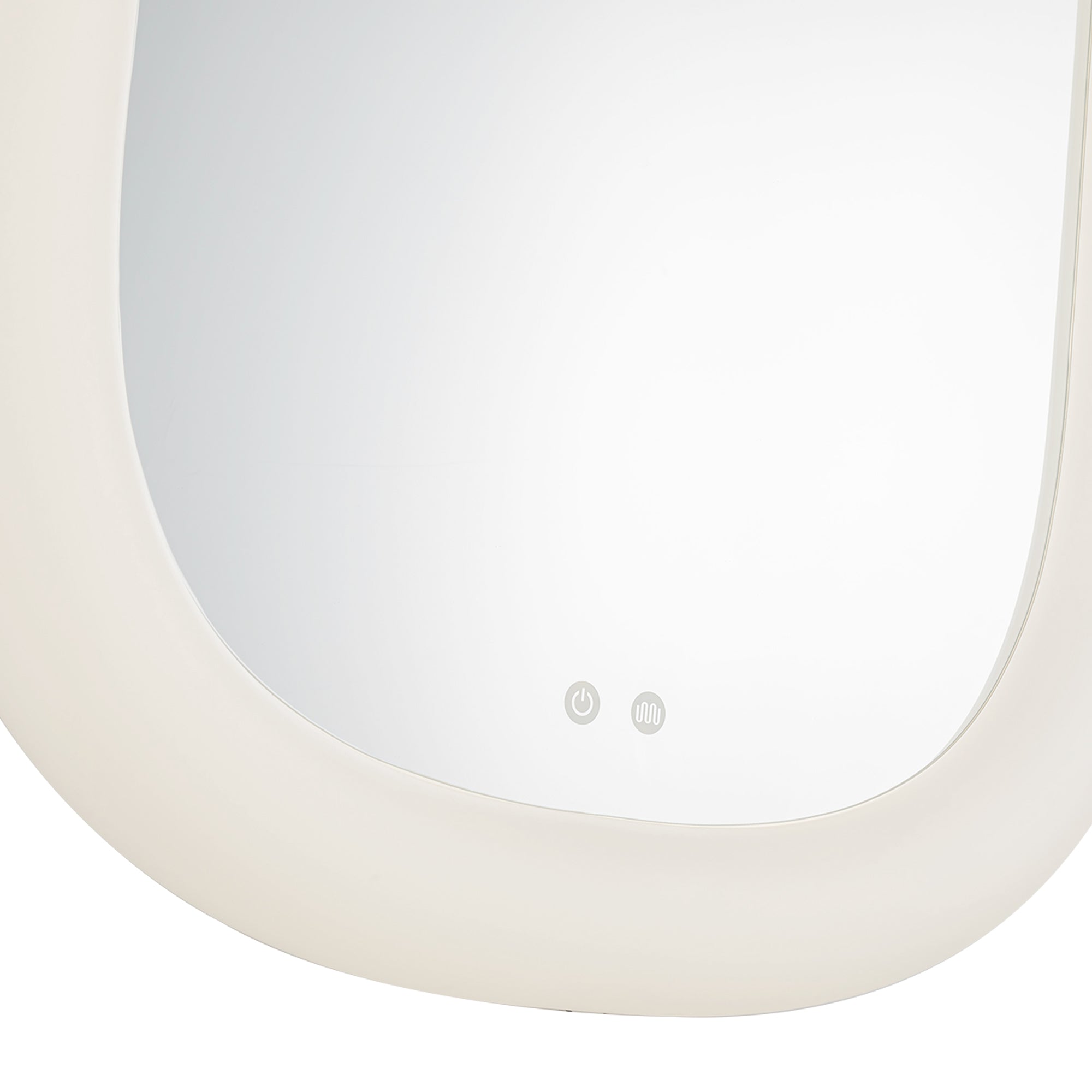 Float 37-in White LED Vanity Mirror