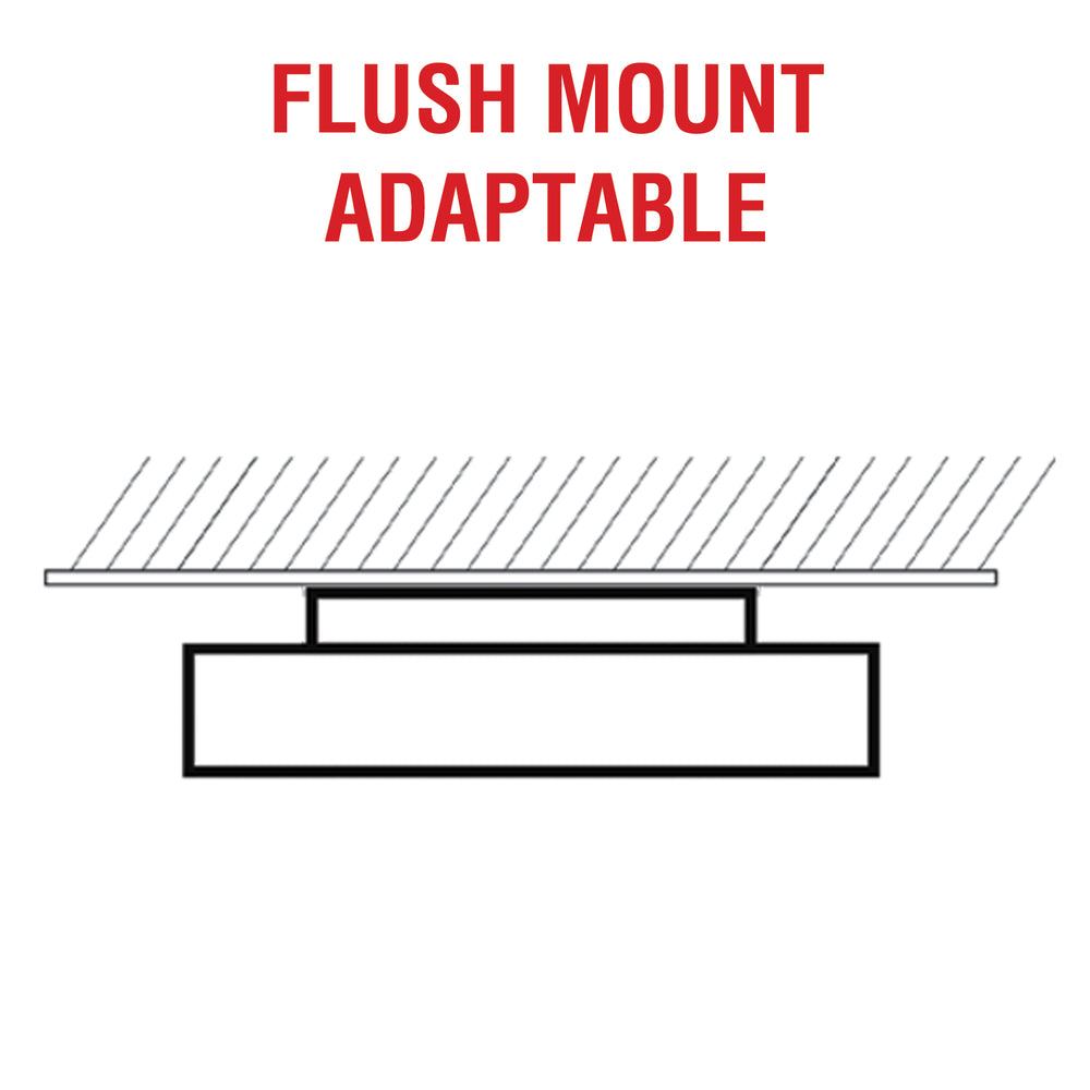 Dainolite FID-1630LEDFH-MW Flush Mount Modern - White