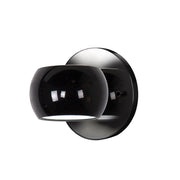Flux 4-in Gloss Black LED Wall Sconce