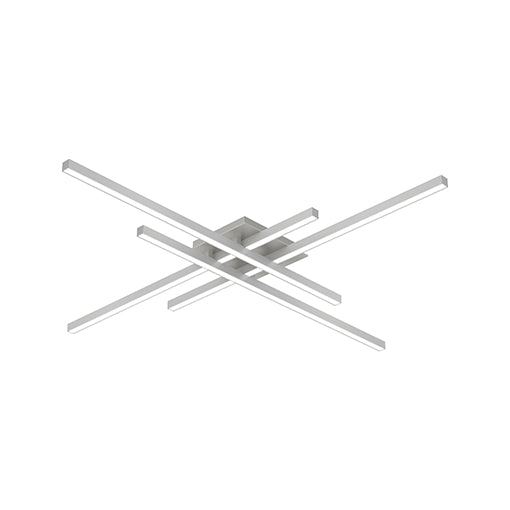 Vega Minor 32-in Brushed Nickel LED Flush Mount