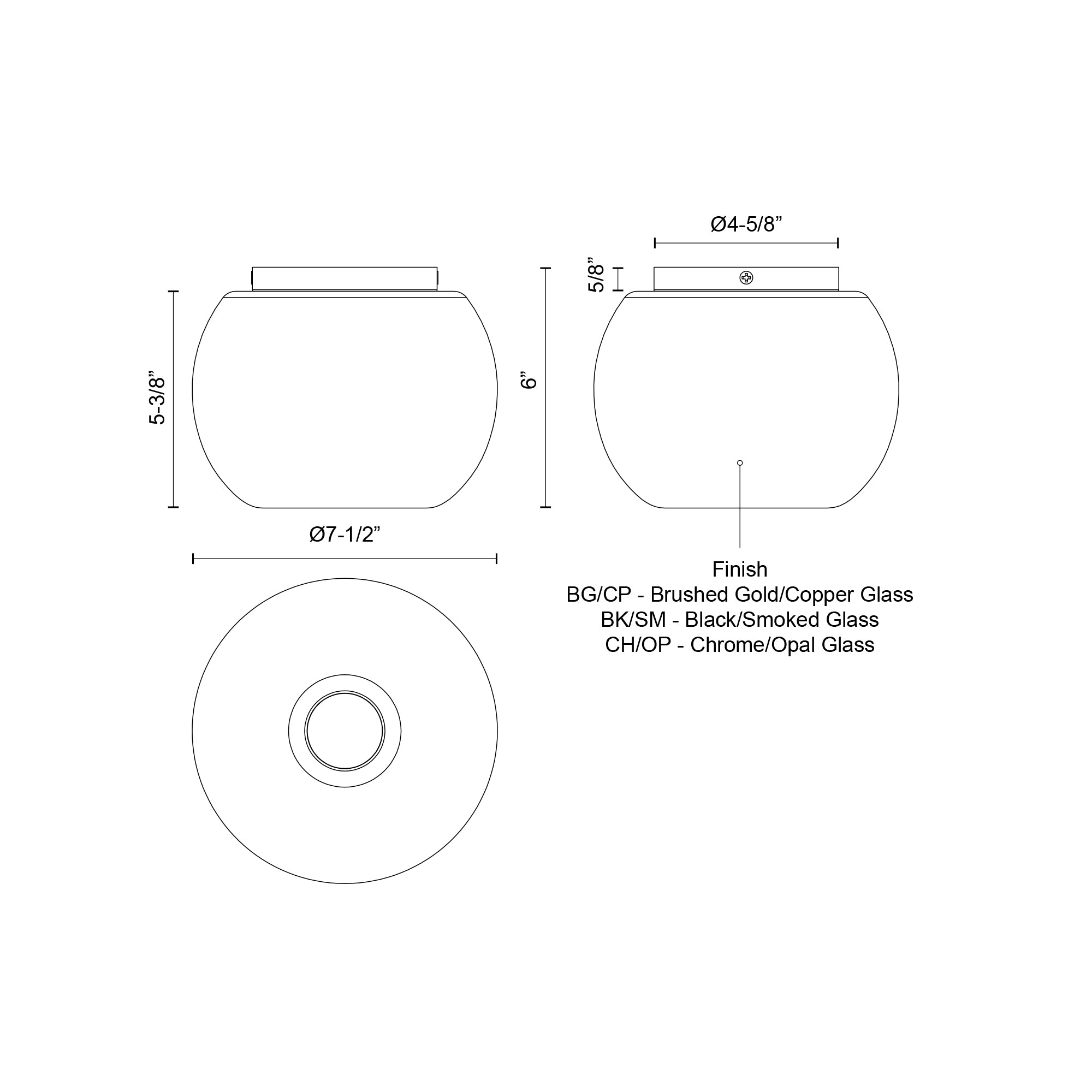 Samar 8-in Chrome/Opal Glass 1 Light Flush Mount