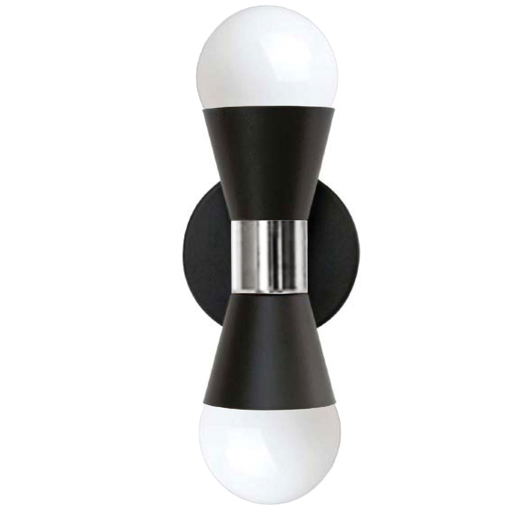 Dainolite FORTUNA FOR-72W-MB-PC Sconce Modern - Matte Black