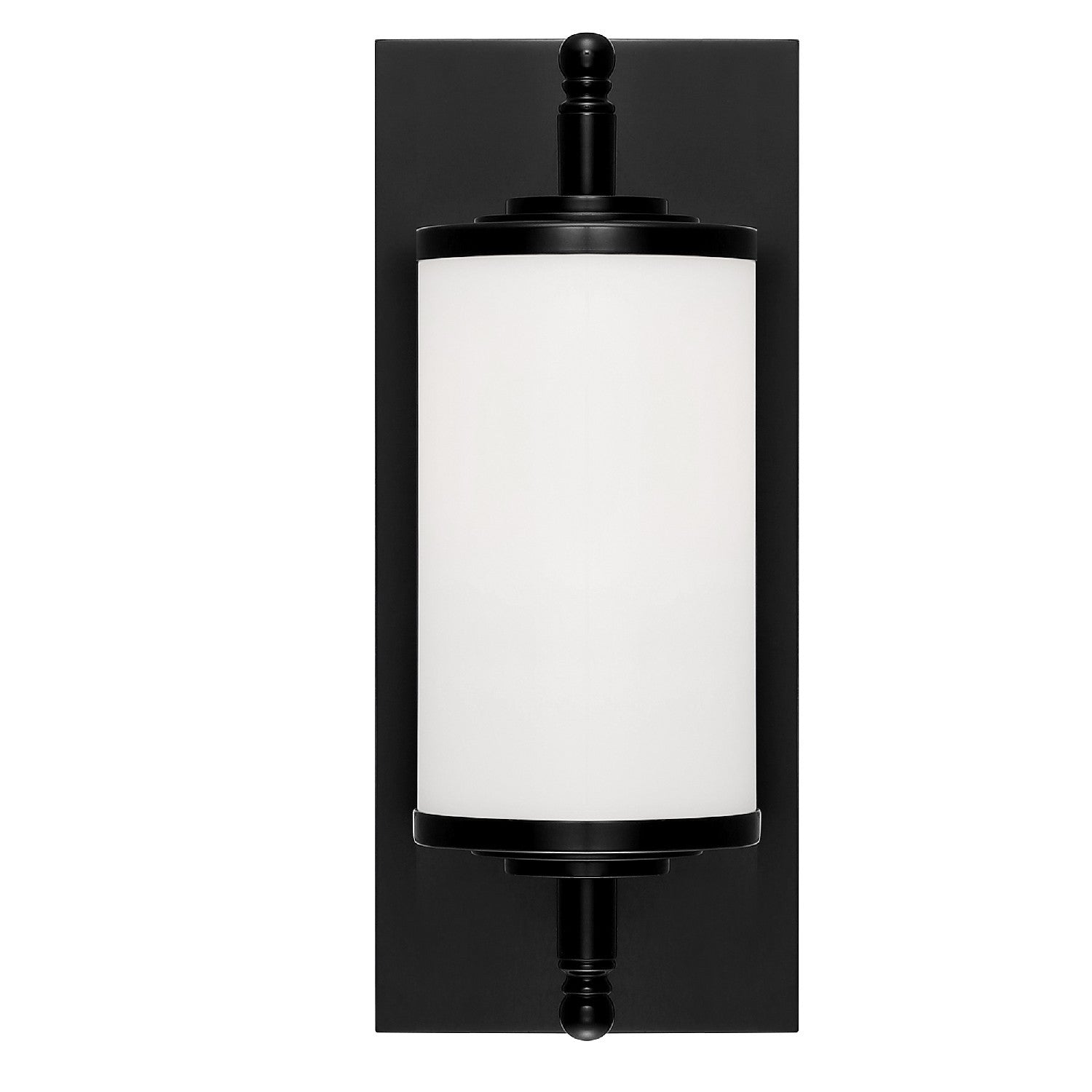 Crystorama Foster FOS-A8050-MK – 5 Inch – 1 Light – Sconce – Matte Black – Damp Rated