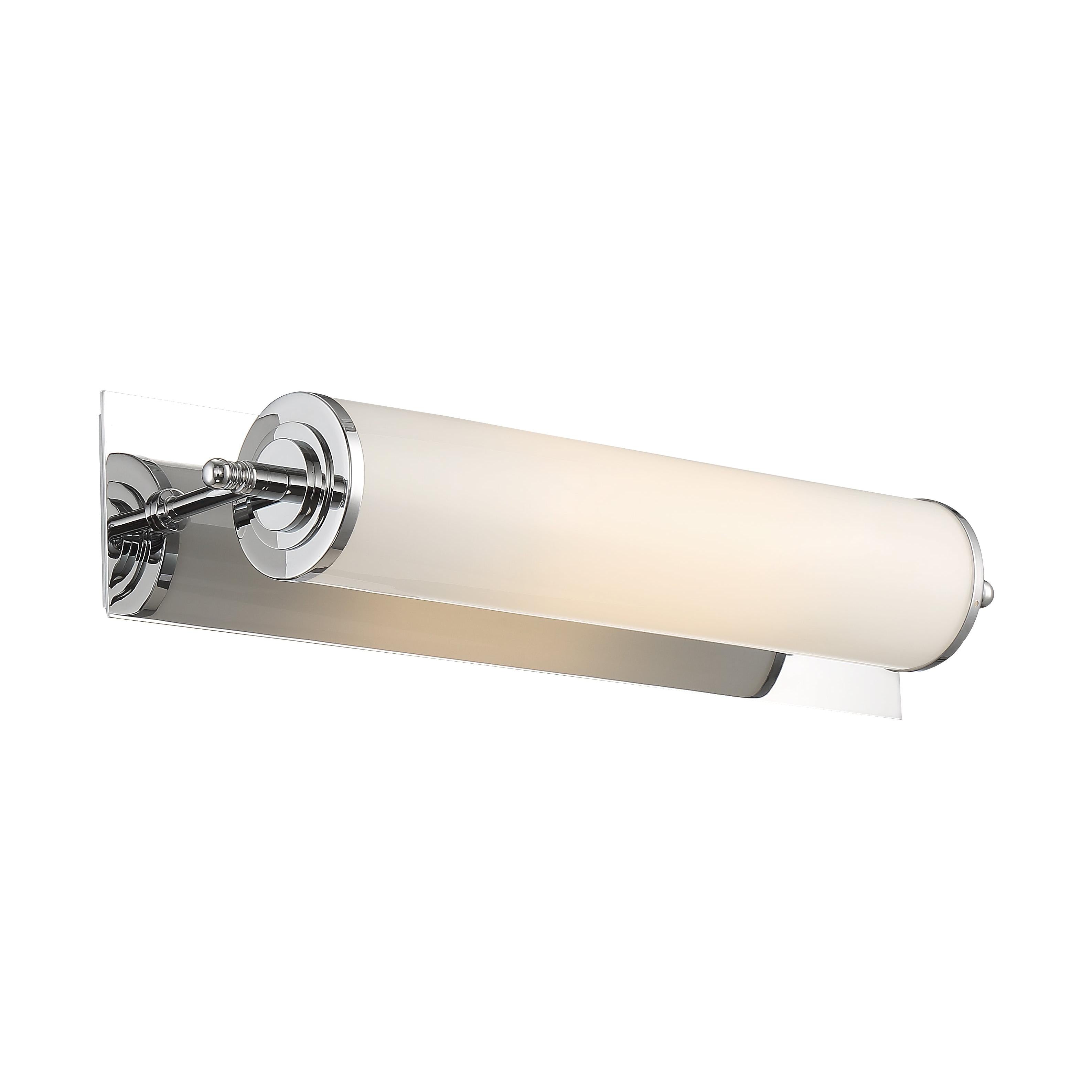 Crystorama Foster FOS-A8051-CH – 5 Inch – 1 Light – Bath Vanity Light – Polished Chrome – Damp Rated