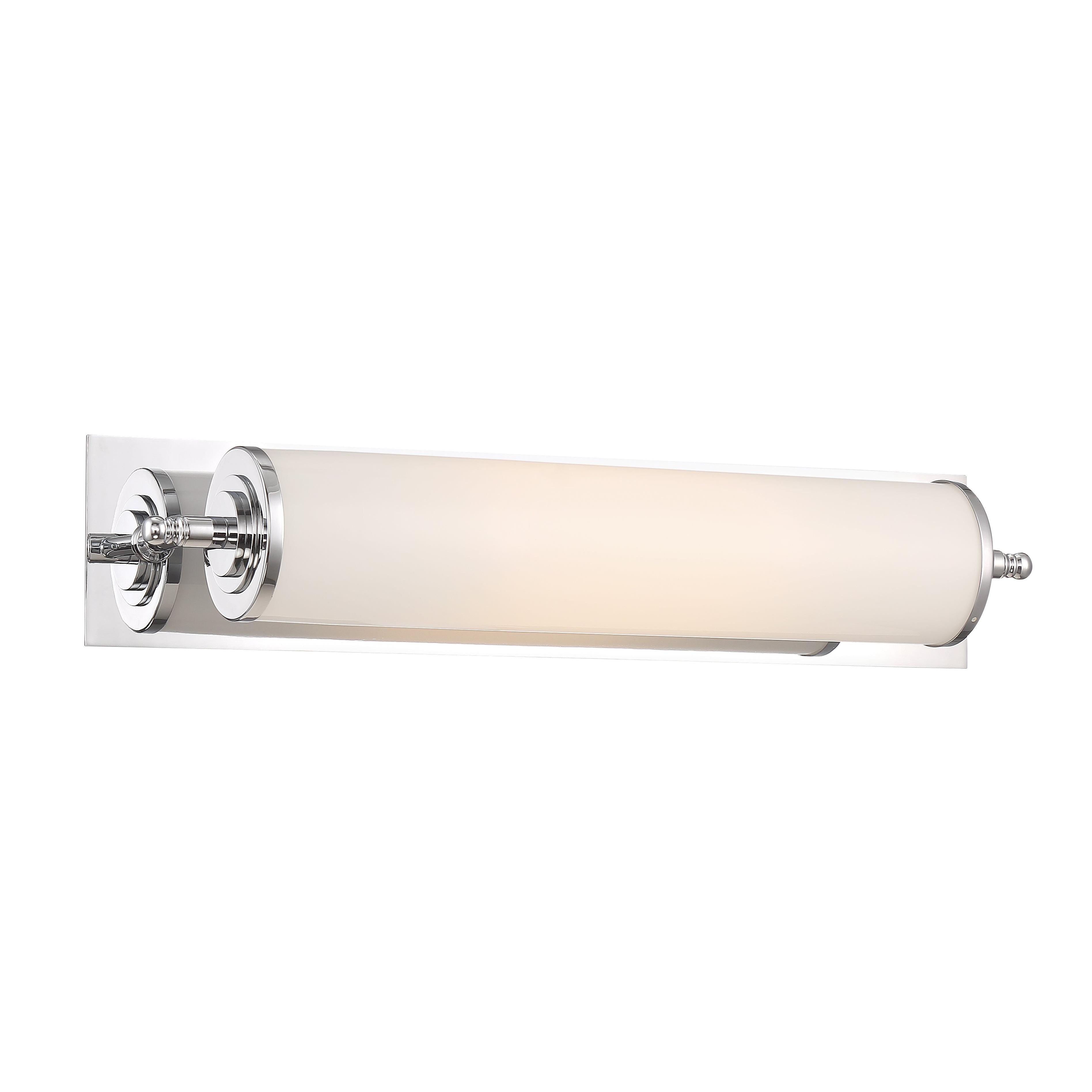 Crystorama Foster FOS-A8051-CH – 5 Inch – 1 Light – Bath Vanity Light – Polished Chrome – Damp Rated
