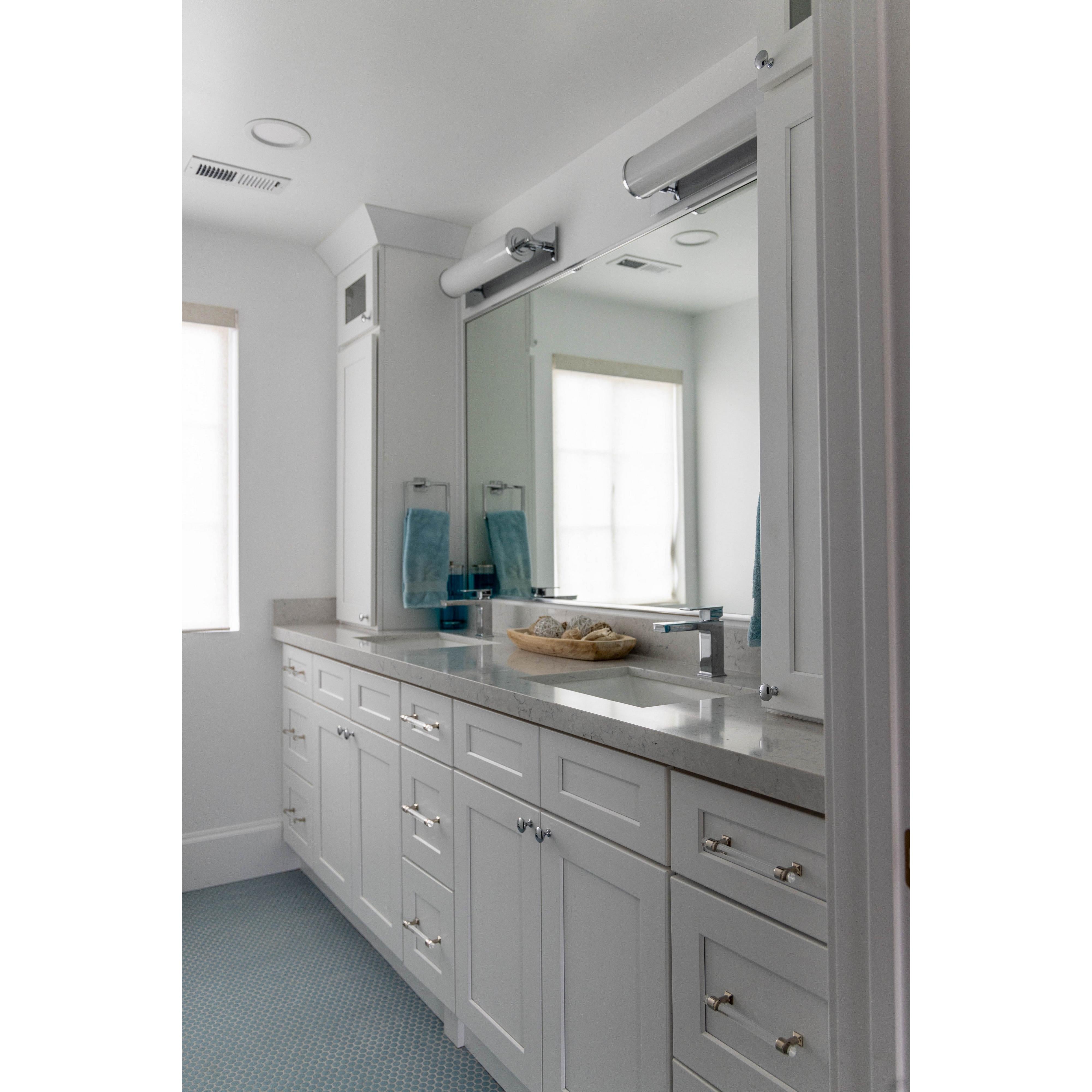 Crystorama Foster FOS-A8051-CH – 5 Inch – 1 Light – Bath Vanity Light – Polished Chrome – Damp Rated