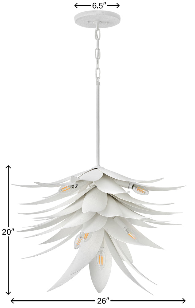 Fredrick Ramond AGAVE FR30815TXP Chandelier Bohemian - Textured Plaster (OPEN BOX SALE)