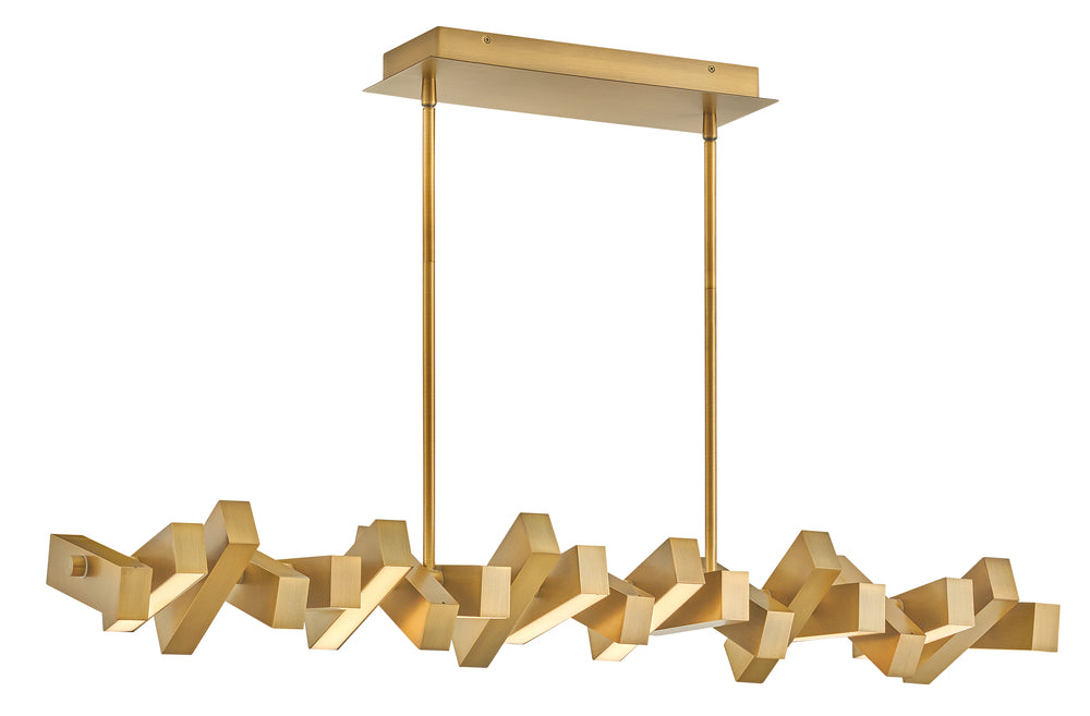 Fredrick Ramond STITCH FR42455LCB Chandelier Modern - Lacquered Brass (OPEN BOX)