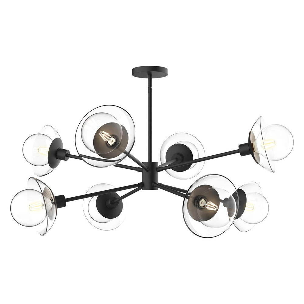 Alora Lighting FRANCESCA CH517338MBCL Chandelier - Matte Black